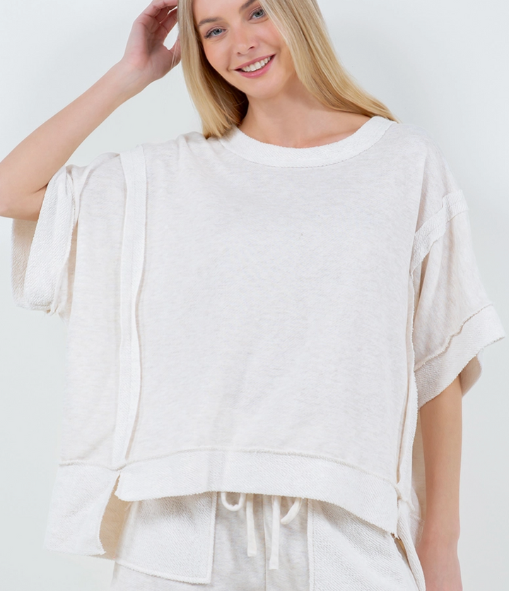 Come Sail Away Top - Oatmeal