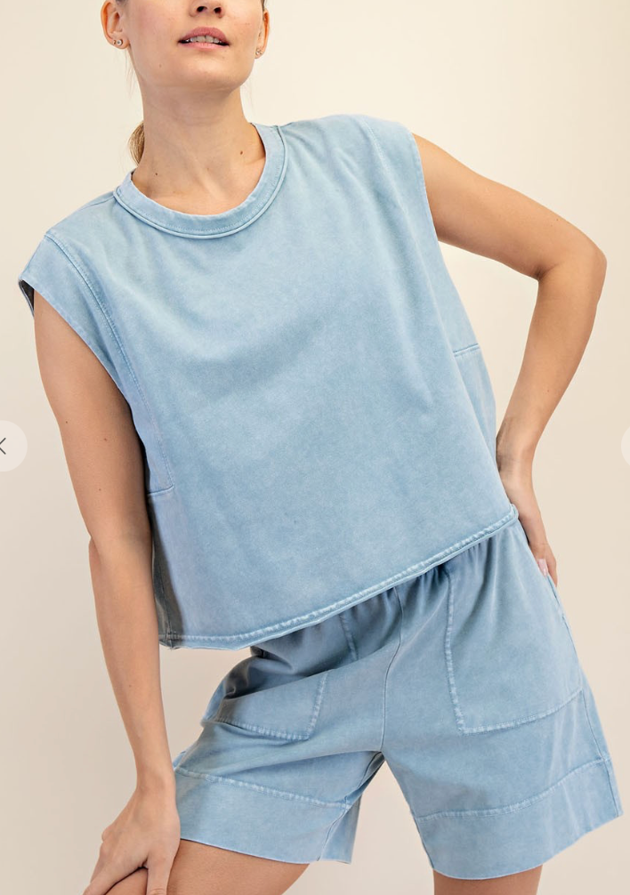 Riley Raw Seaming Set - Utility Blue