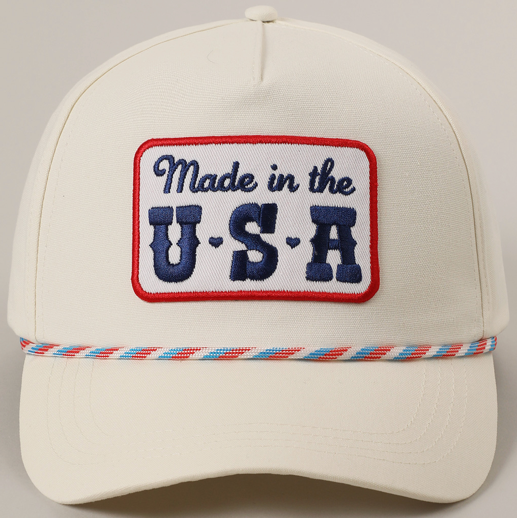 Made in the USA Embroidery Patch Trucker Hat