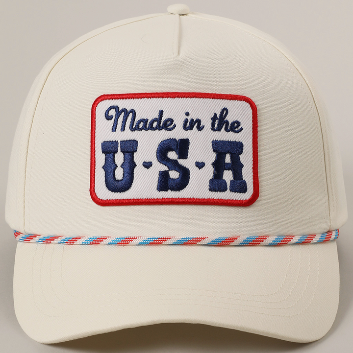 Made in the USA Embroidery Patch Trucker Hat