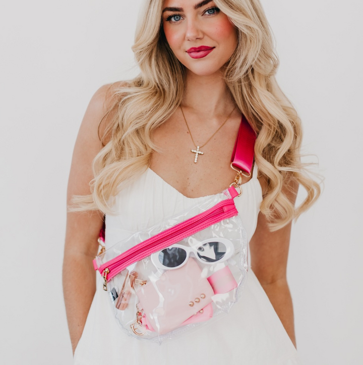 Kehlani Clear Bum Bag - Pink