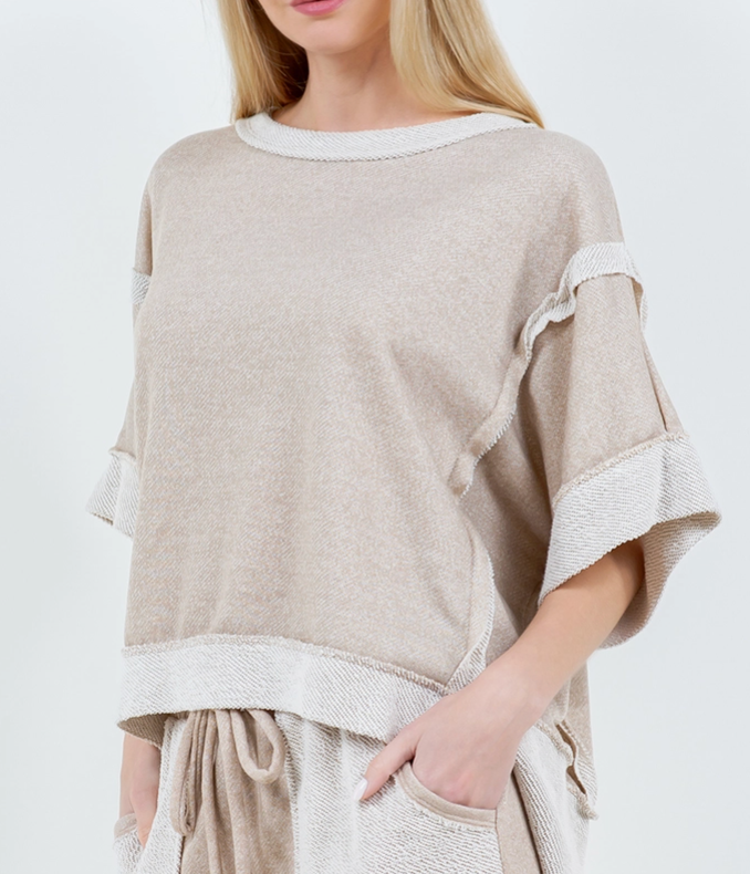 Come Sail Away Top - Taupe