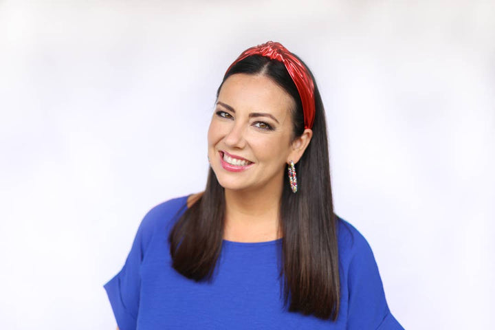 Red Metallic Headband