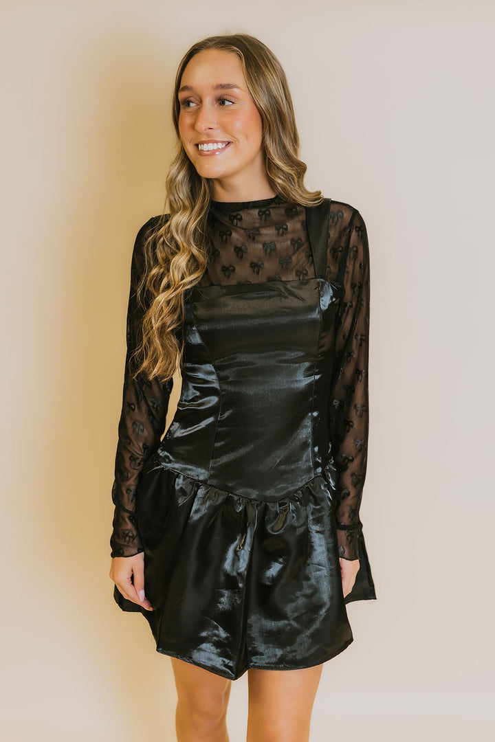 Amy A Line Dress - Black
