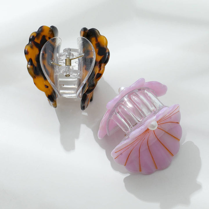 Pearl | Seashell with Pearl Claw Clip